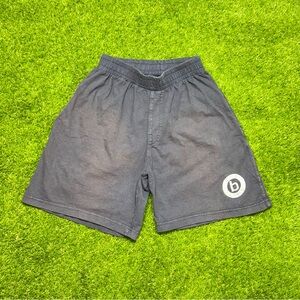Vintage B.U.M. Equipment Shorts Adult Size Small Faded Navy Blue Cotton